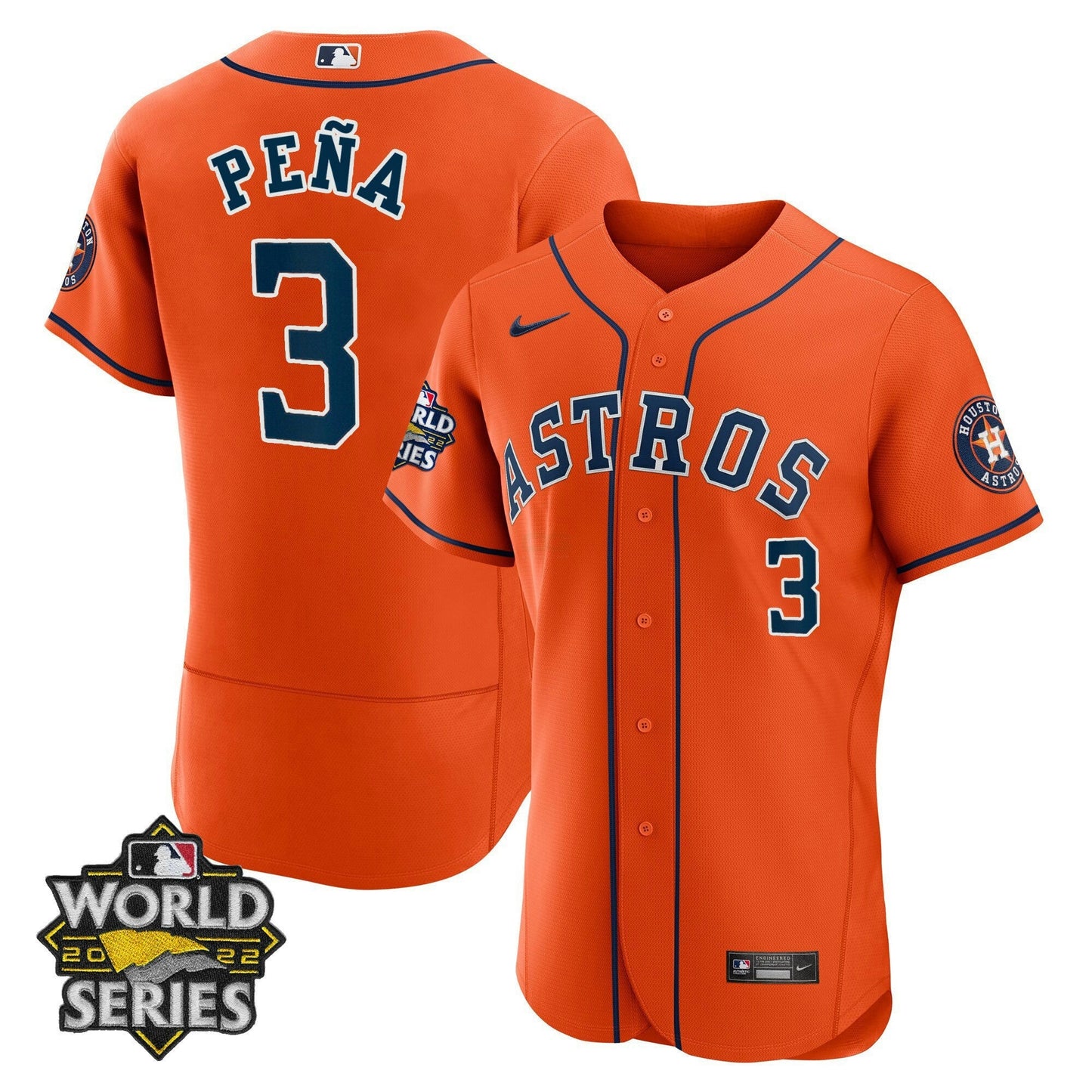 Camisa MLB Men’s Houston Alternativa 2022 World Series Player Jersey
