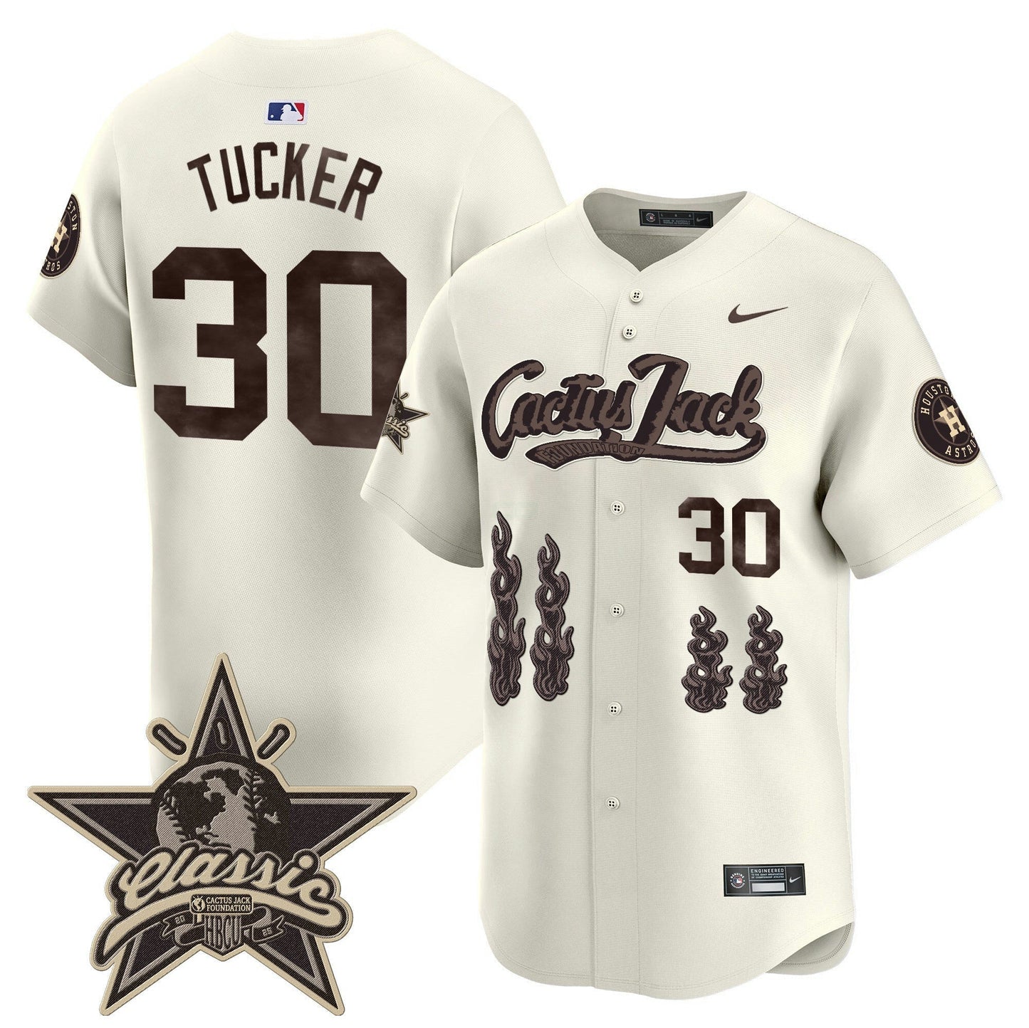 Camisa MLB Men’s Houston Cactus Jack 2025 Vapor Premier Limited Jersey