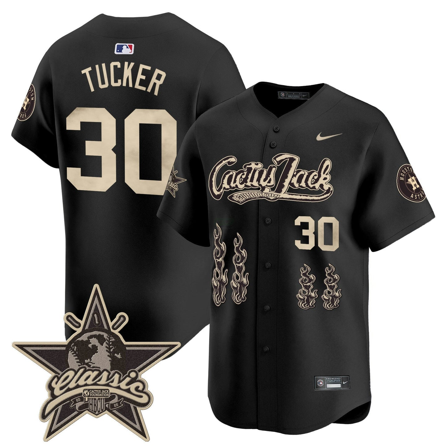 Camisa MLB Men’s Houston Cactus Jack 2025 Vapor Premier Limited Jersey