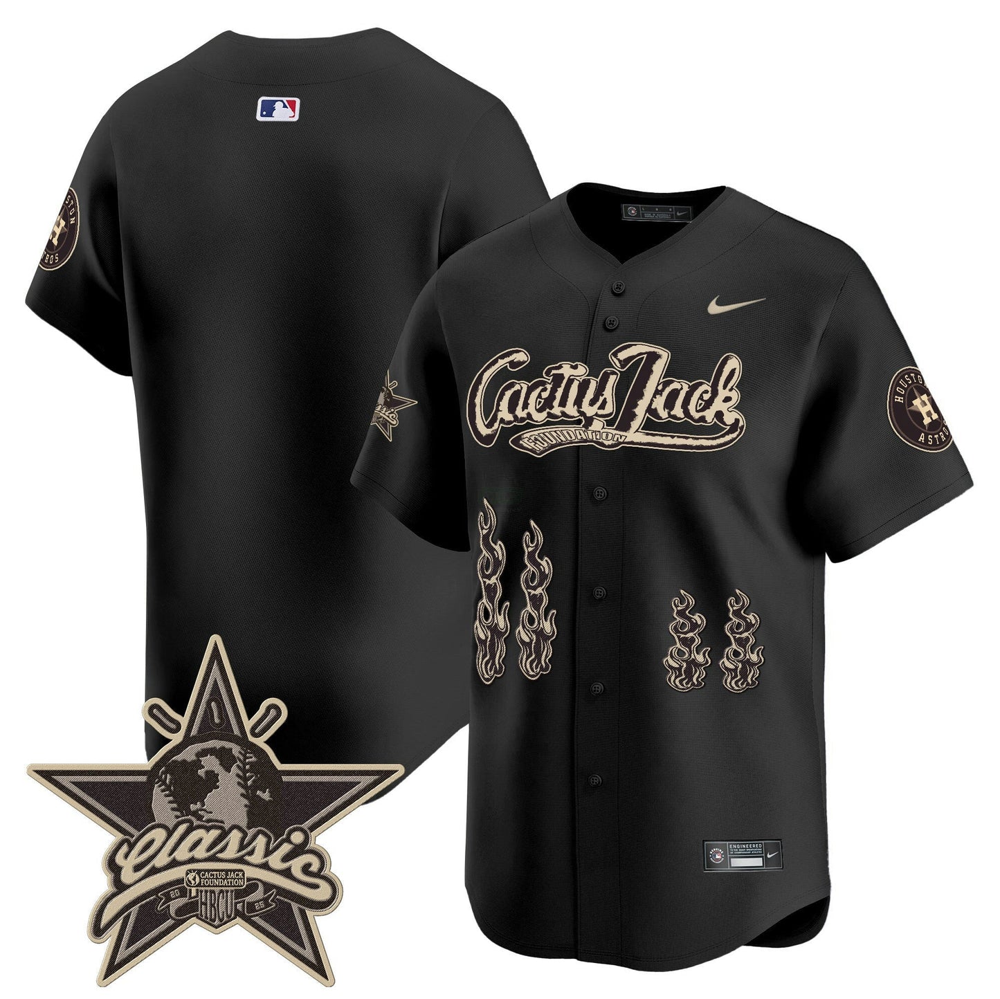 Camisa MLB Men’s Houston Cactus Jack 2025 Vapor Premier Limited Jersey