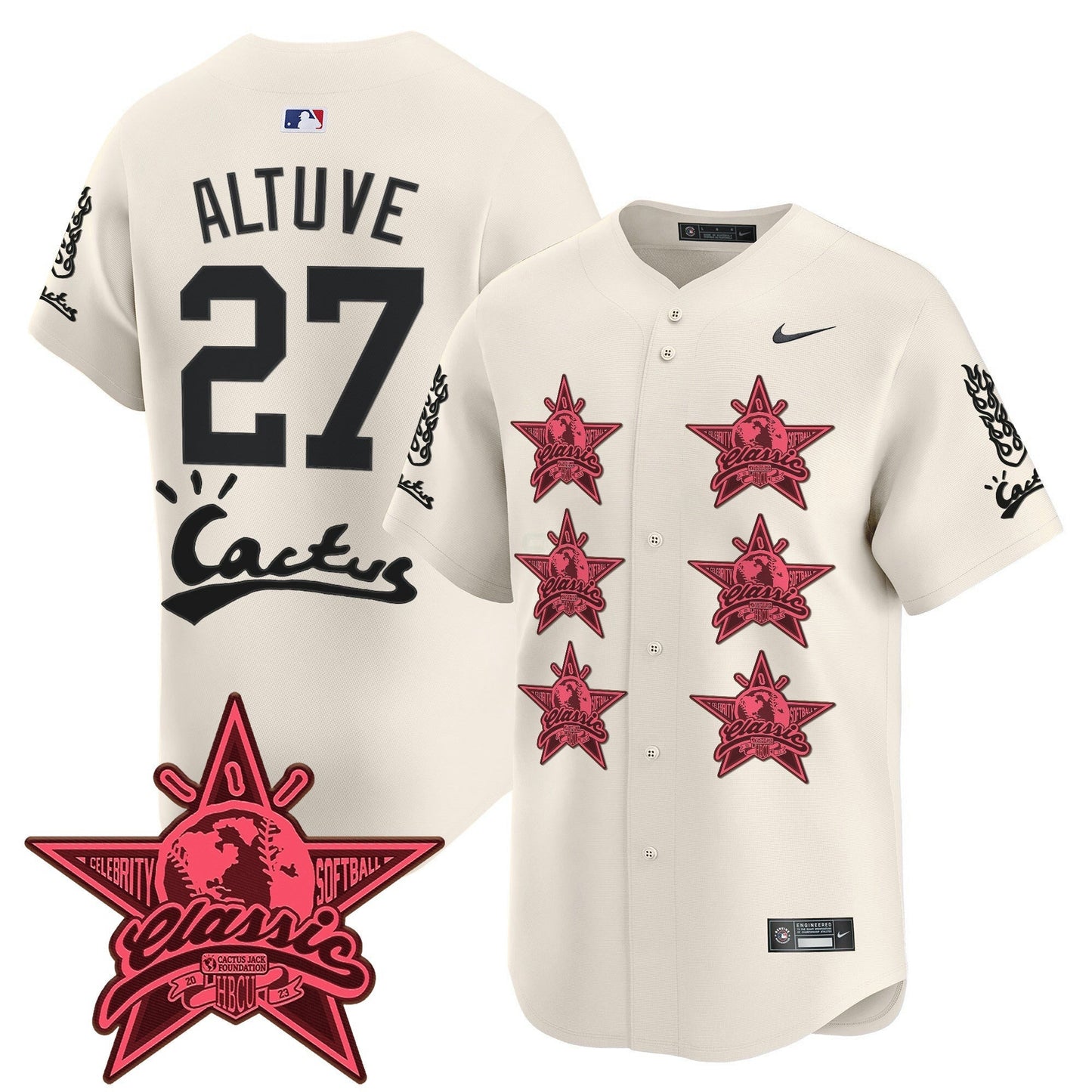 Camisa MLB Men’s Houston Cactus Jack 2025 Vapor Premier Limited Jersey V2