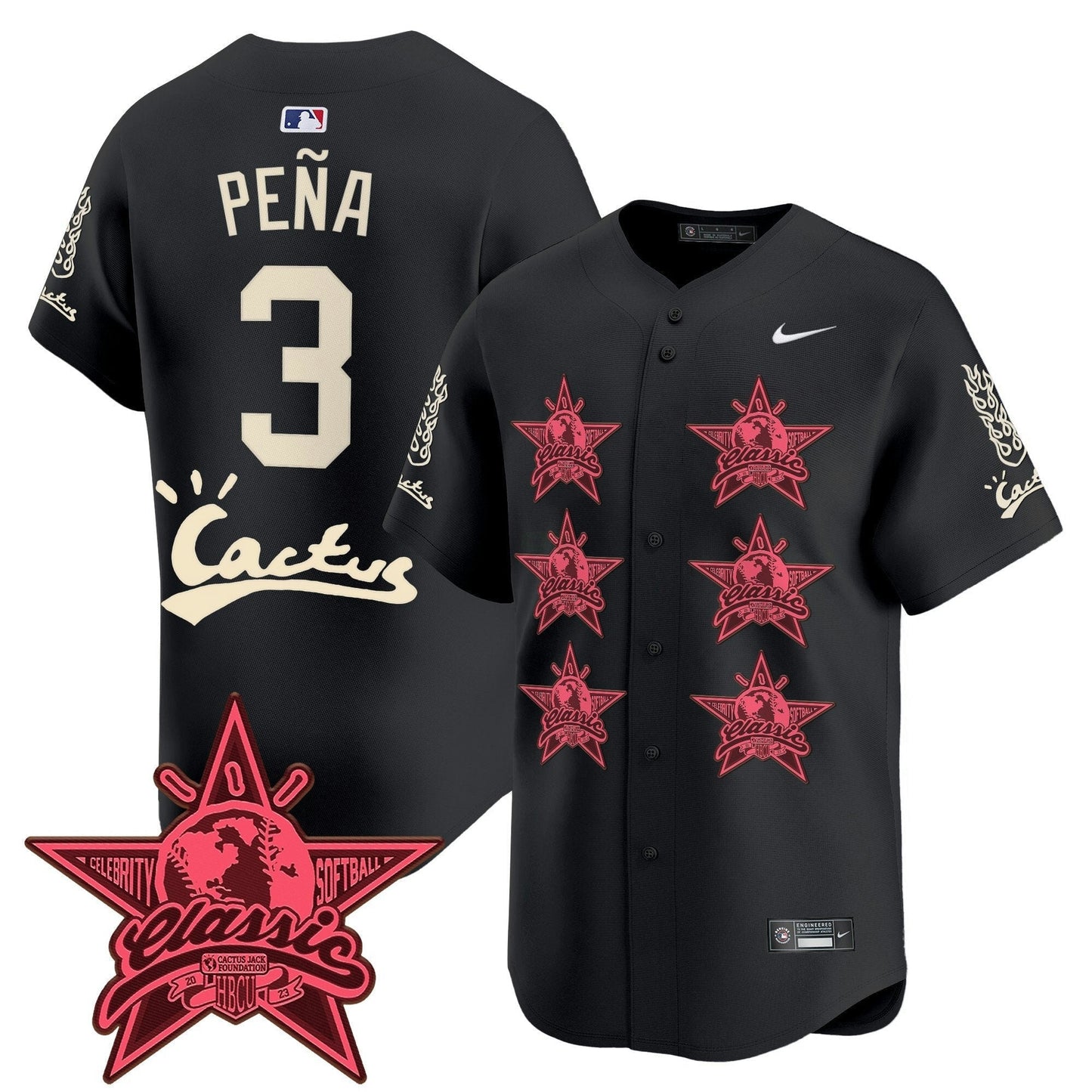 Camisa MLB Men’s Houston Cactus Jack 2025 Vapor Premier Limited Jersey V2