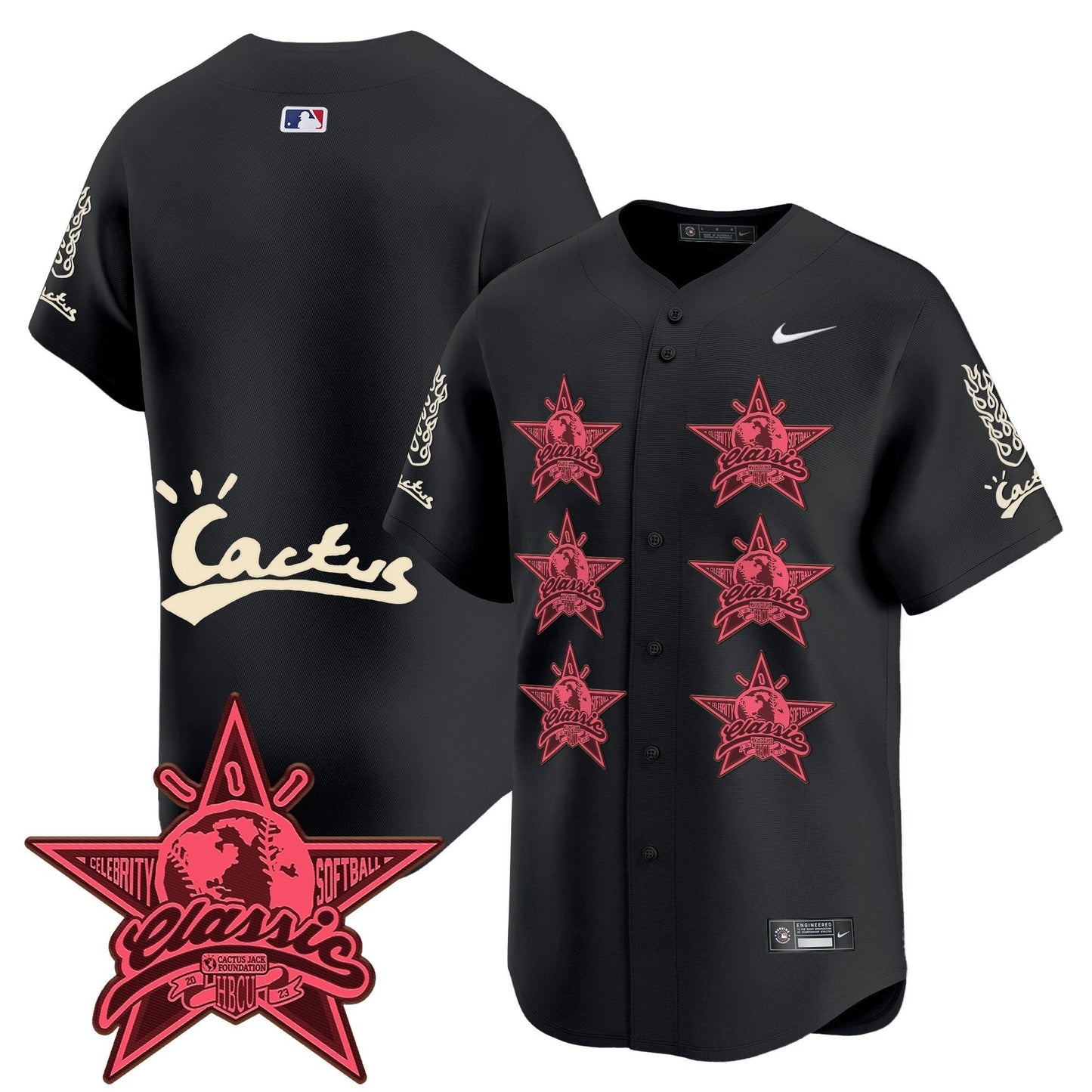 Camisa MLB Men’s Houston Cactus Jack 2025 Vapor Premier Limited Jersey V2