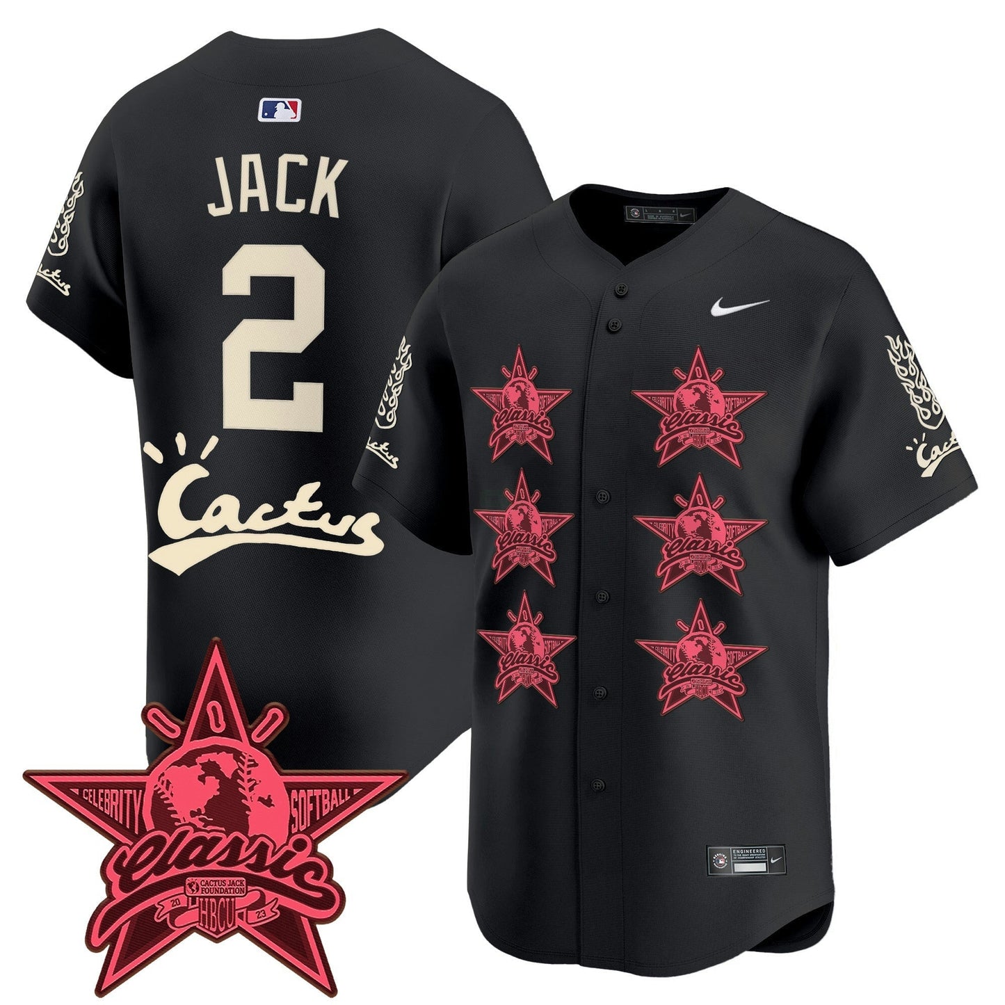 Camisa MLB Men’s Houston Cactus Jack 2025 Vapor Premier Limited Jersey V2