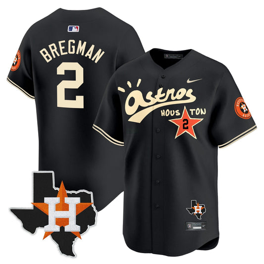 Camisa MLB Men’s Houston Cactus Jack Style Vapor Premier Limited Jersey – Stitched