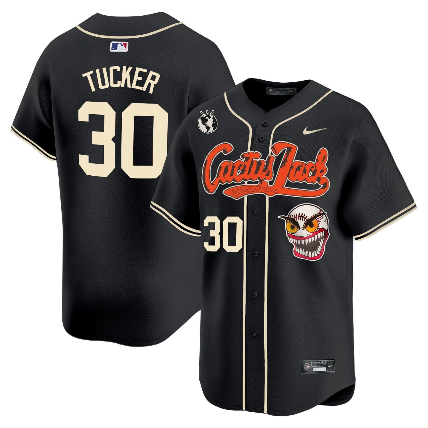 Camisa MLB Men’s Houston Cactus Jack Vapor Premier Limited Jersey – Stitched