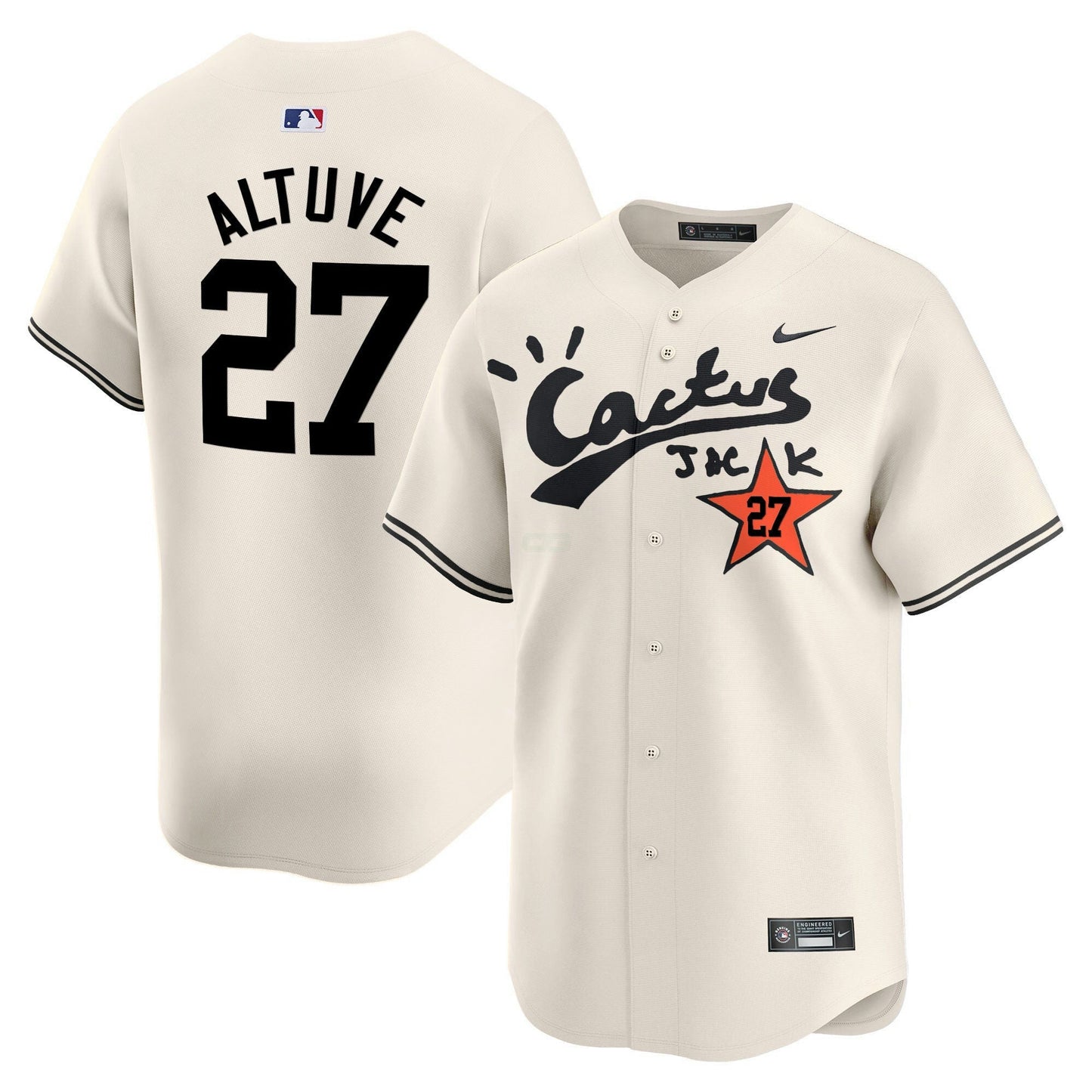 Camisa MLB Men’s Houston Cactus Jack Vapor Premier Limited Jersey V2 – Stitched