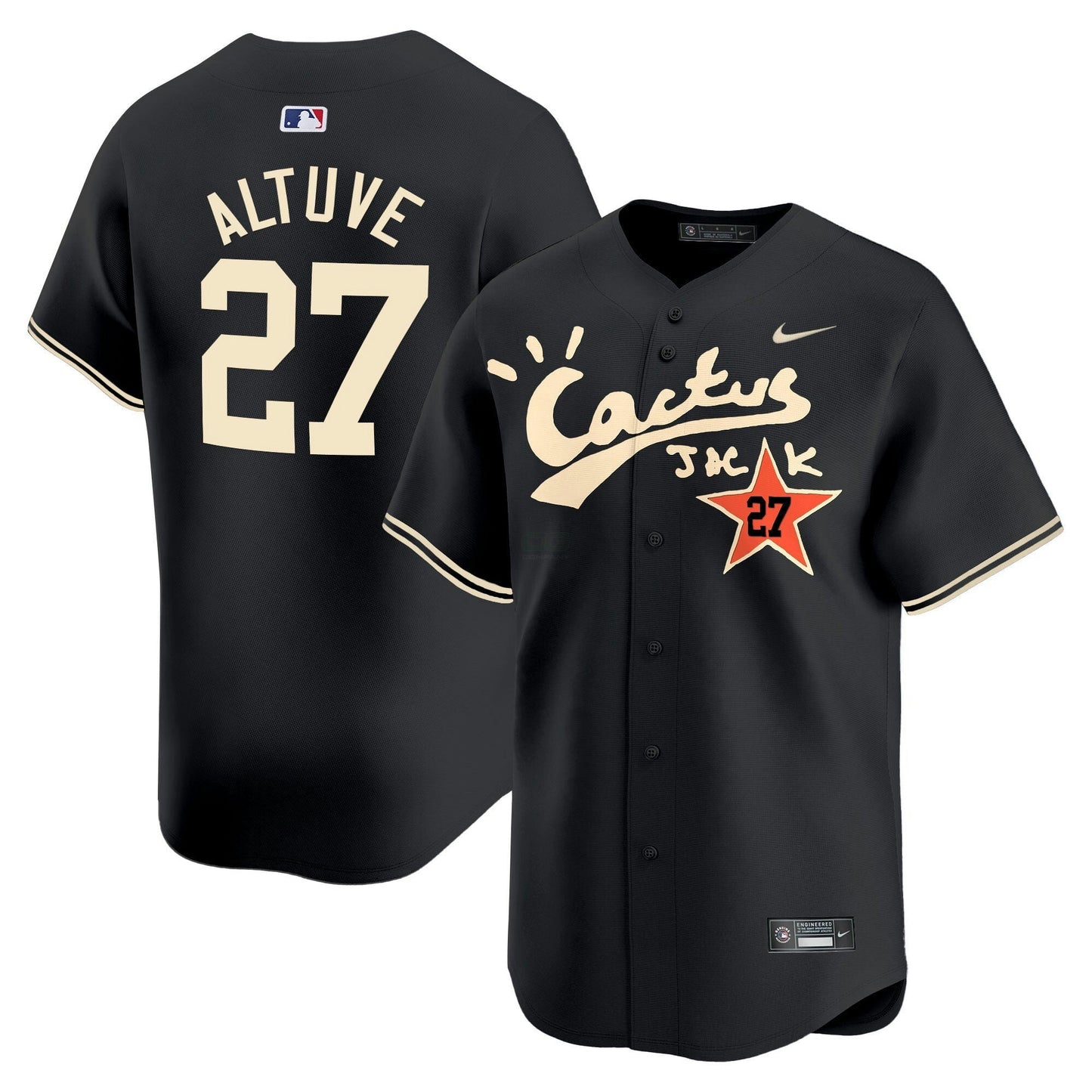 Camisa MLB Men’s Houston Cactus Jack Vapor Premier Limited Jersey V2 – Stitched