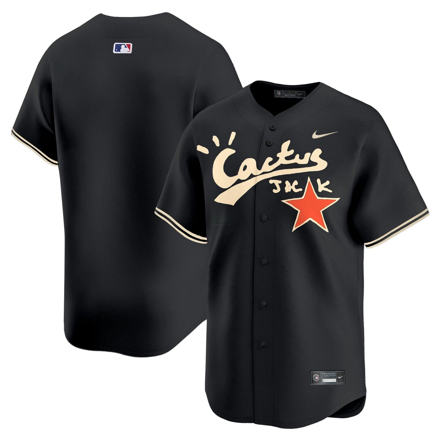 Camisa MLB Men’s Houston Cactus Jack Vapor Premier Limited Jersey V2 – Stitched