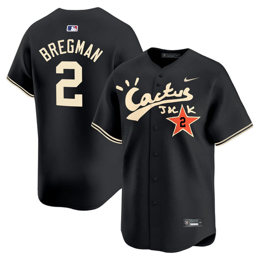 Camisa MLB Men’s Houston Cactus Jack Vapor Premier Limited Jersey V2 – Stitched
