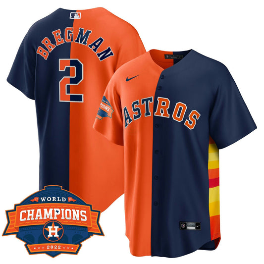 Camisa MLB Men’s Houston Cool Base Split 2022 Champions Limited Player Jersey