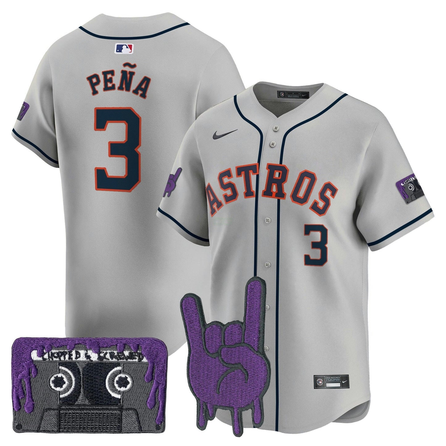 Camisa MLB Men’s Houston DJ Screw Patch Vapor Premier Limited Jersey