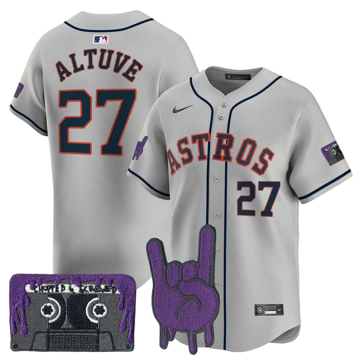 Camisa MLB Men’s Houston DJ Screw Patch Vapor Premier Limited Jersey