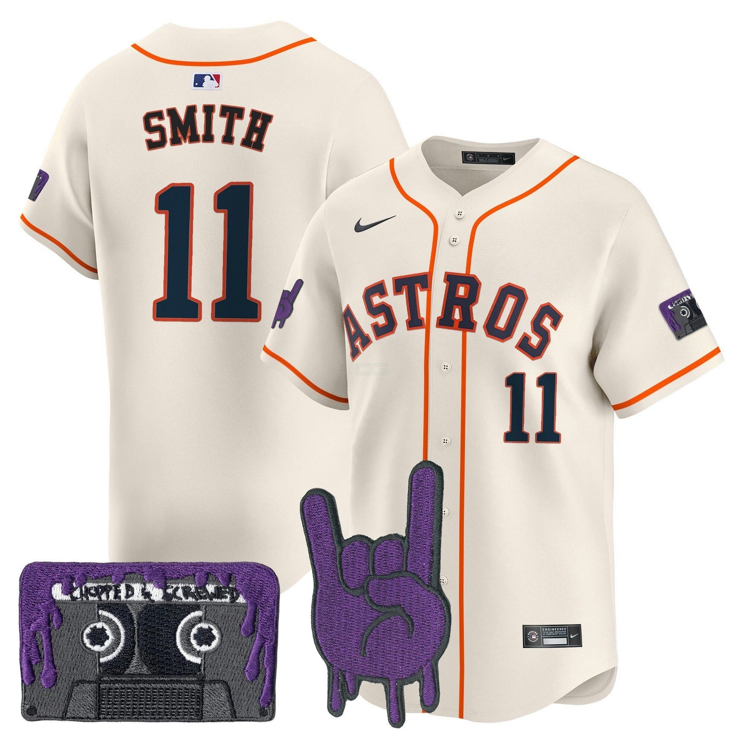 Camisa MLB Men’s Houston DJ Screw Patch Vapor Premier Limited Jersey