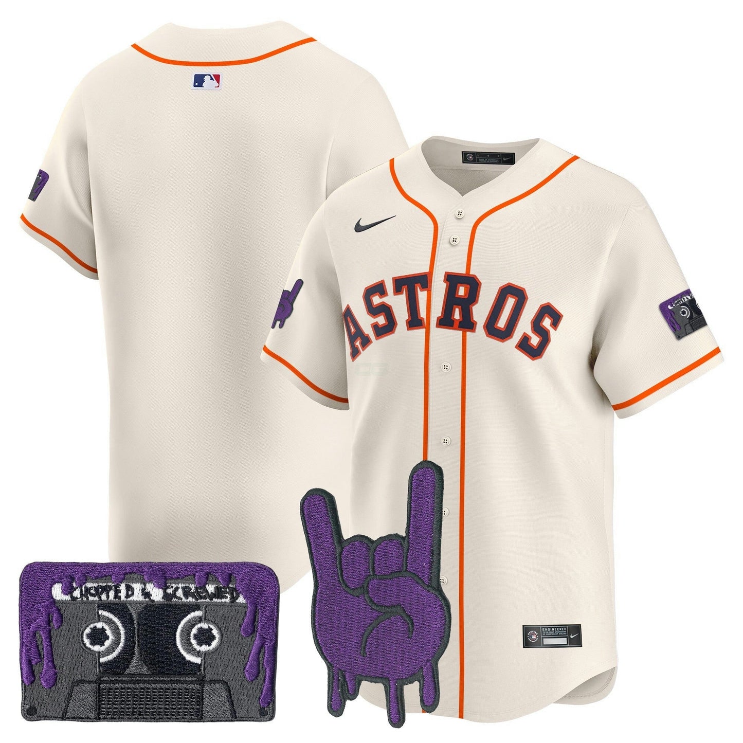 Camisa MLB Men’s Houston DJ Screw Patch Vapor Premier Limited Jersey