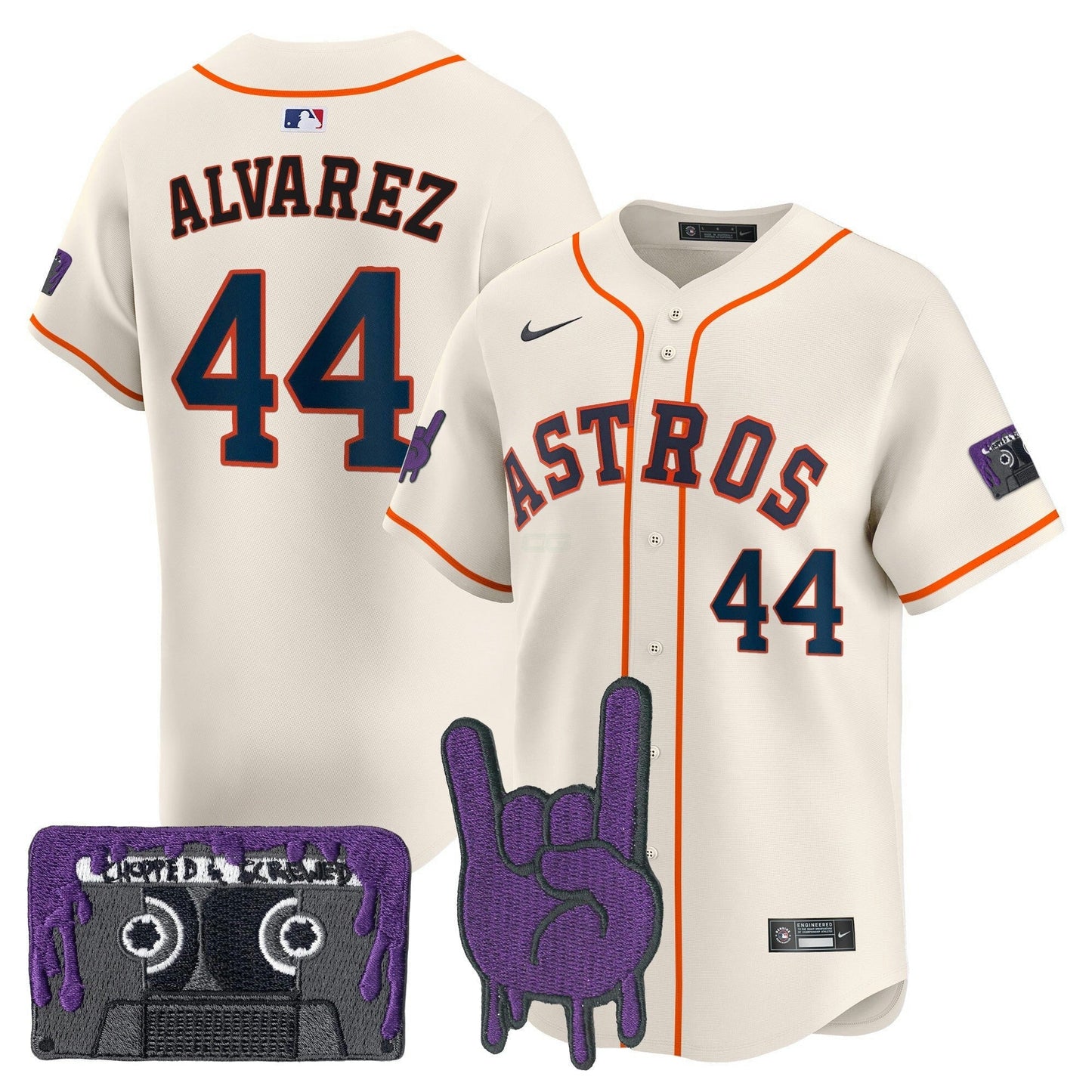 Camisa MLB Men’s Houston DJ Screw Patch Vapor Premier Limited Jersey