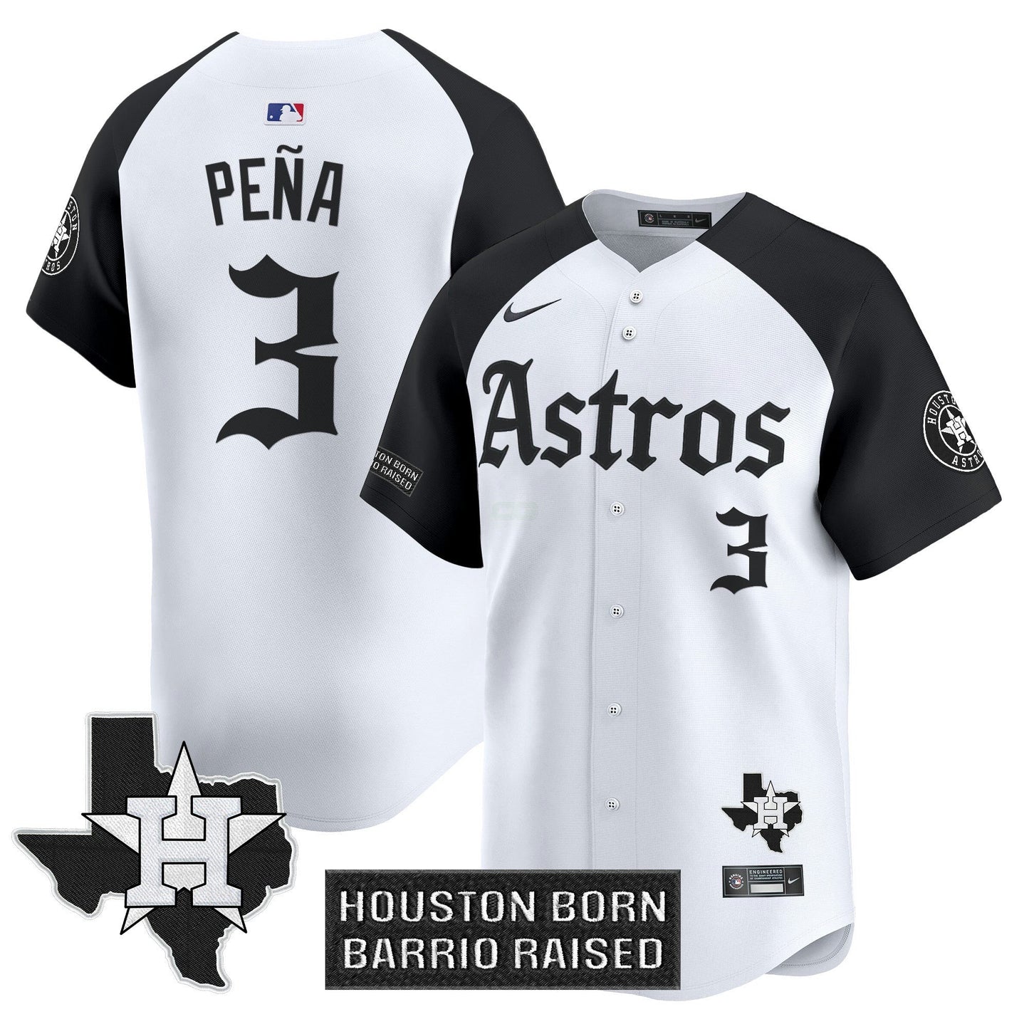 Camisa MLB Men’s Houston ‘Gothic Edition’ Vapor Premier Limited Jersey