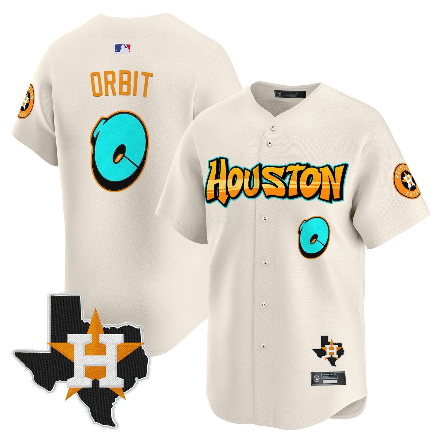 Camisa MLB Men’s Houston ‘Graffiti H-Town Edition’ Vapor Premier Limited Jersey