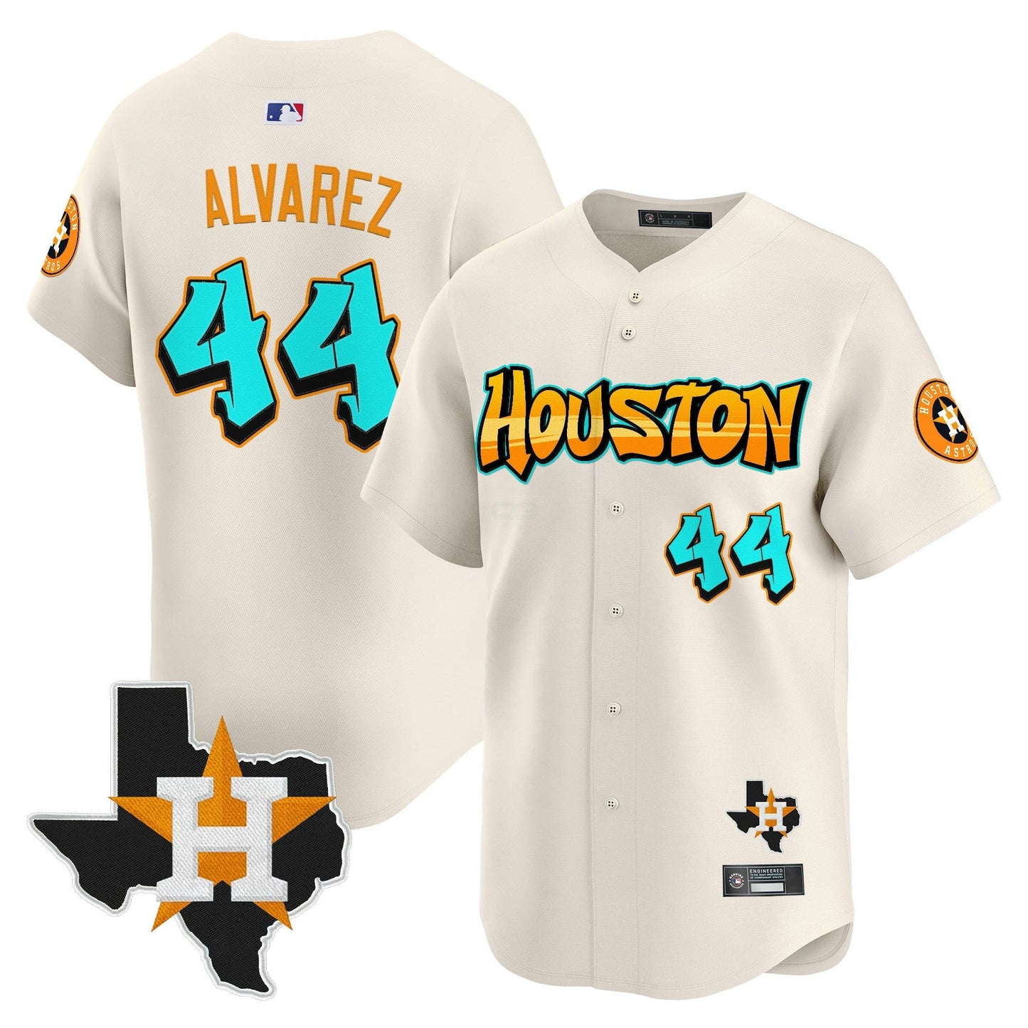Camisa MLB Men’s Houston ‘Graffiti H-Town Edition’ Vapor Premier Limited Jersey