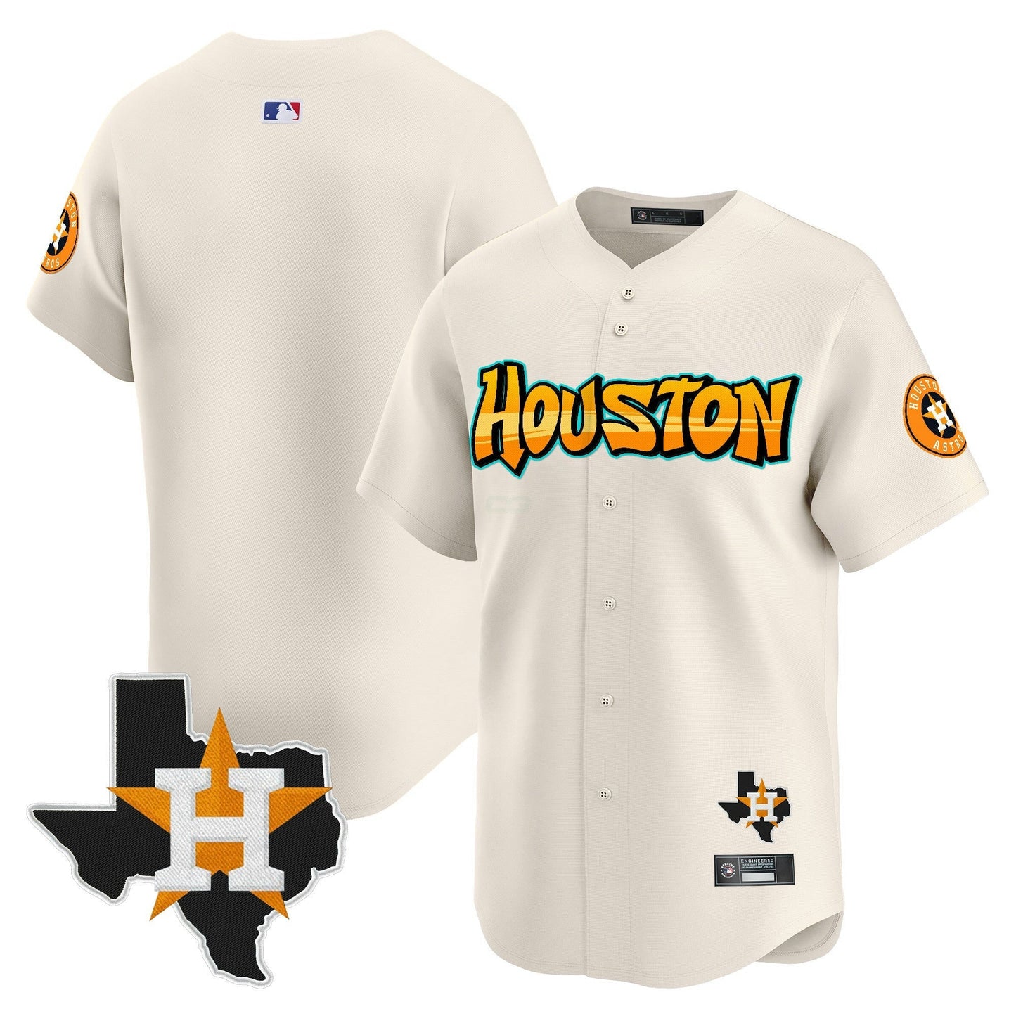 Camisa MLB Men’s Houston ‘Graffiti H-Town Edition’ Vapor Premier Limited Jersey