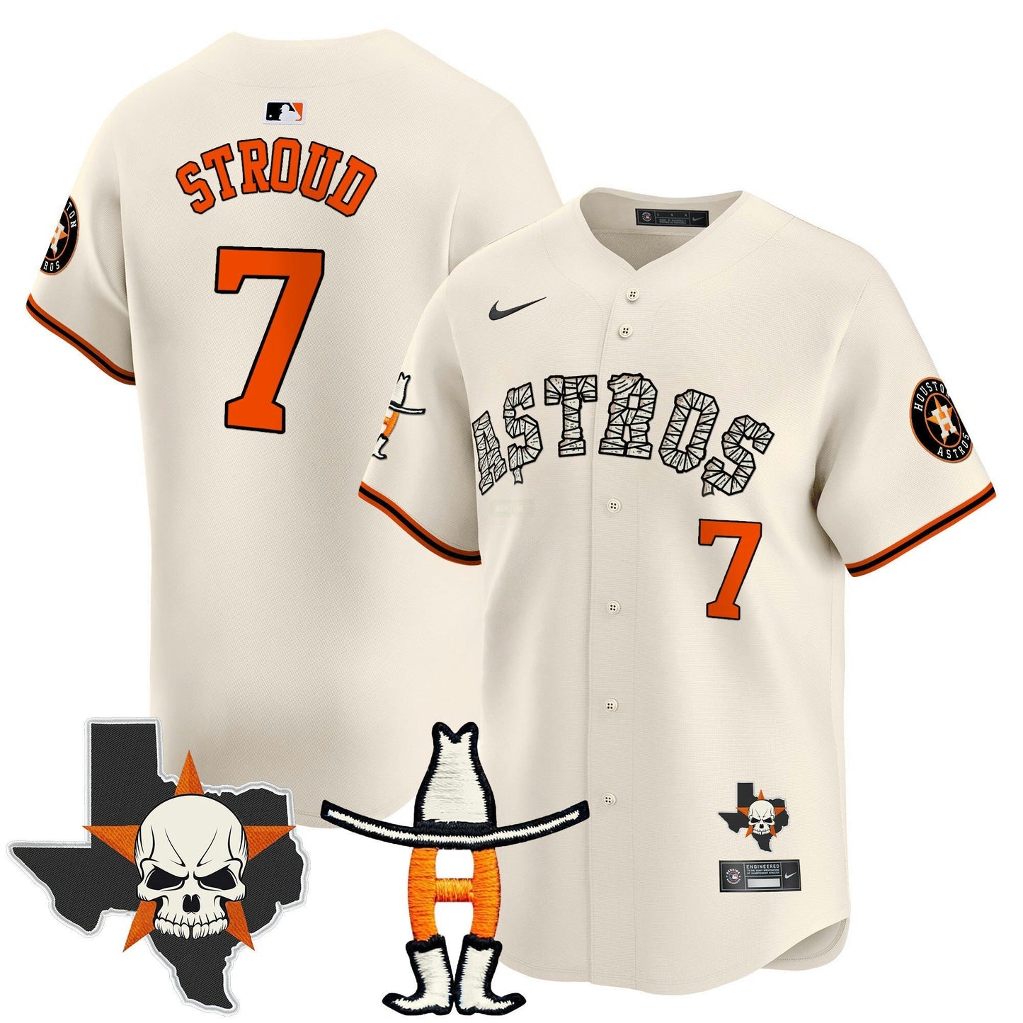Camisa MLB Men’s Houston Halloween Vapor Premier Limited Jersey