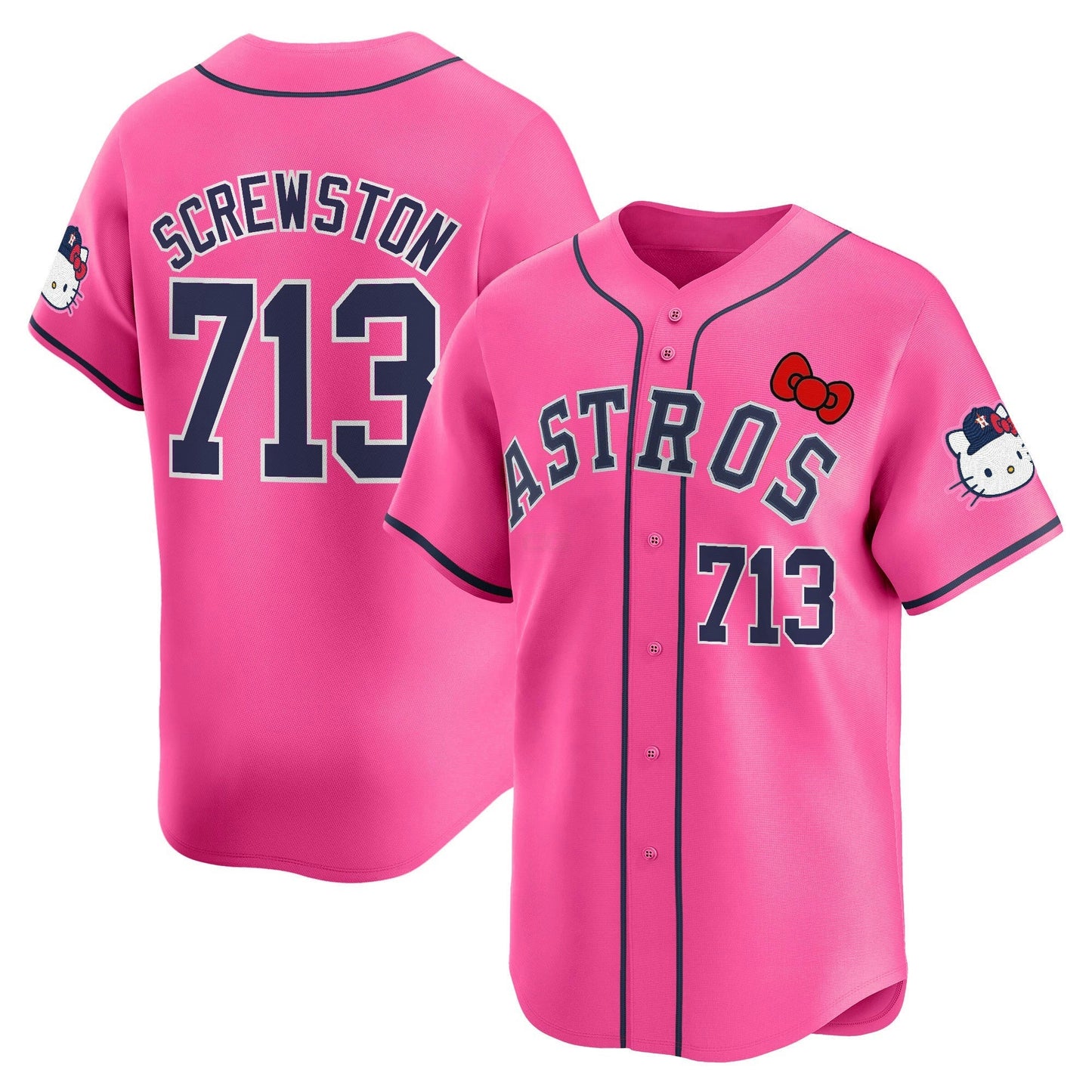 Camisa MLB Men’s Houston Hello Kitty Vapor Premier Limited Jersey V2