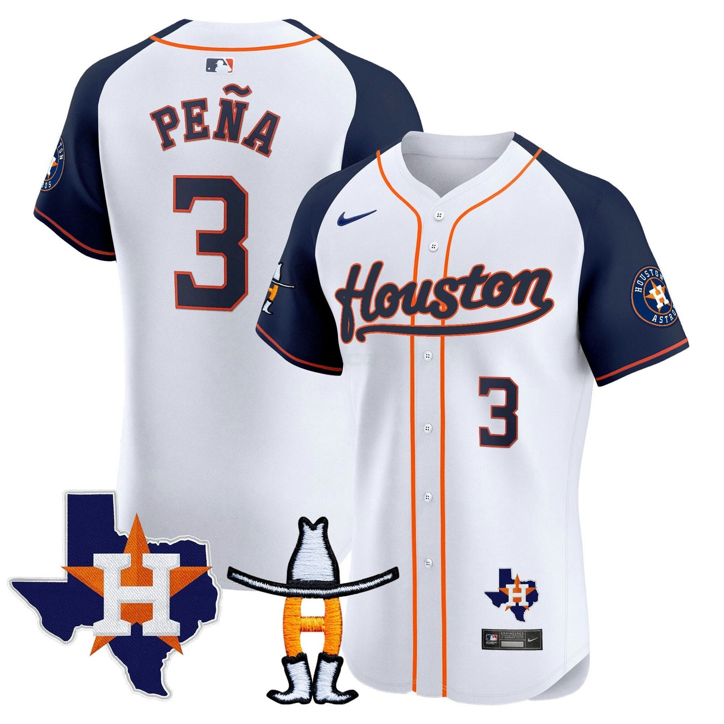 Camisa MLB Men’s Houston Houston Rodeo Patch Vapor Premier Elite Jersey