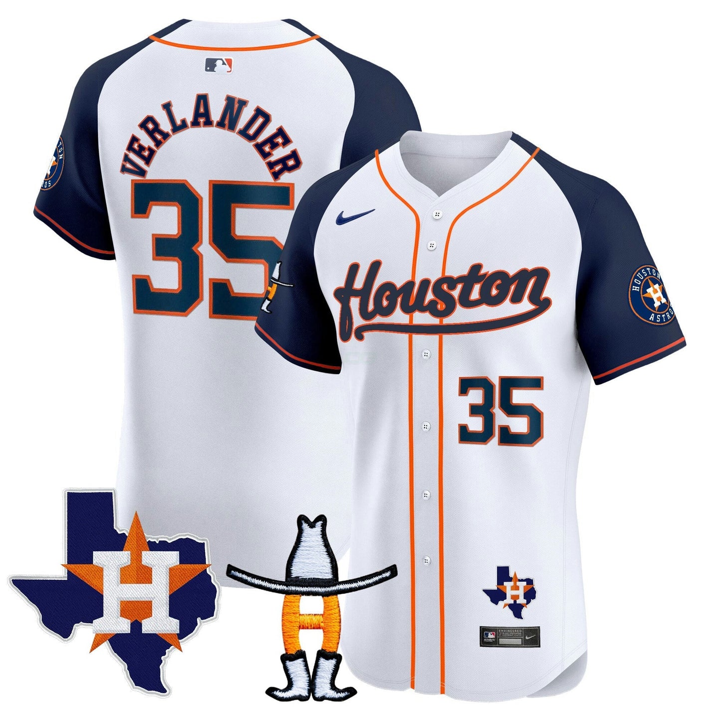 Camisa MLB Men’s Houston Houston Rodeo Patch Vapor Premier Elite Jersey
