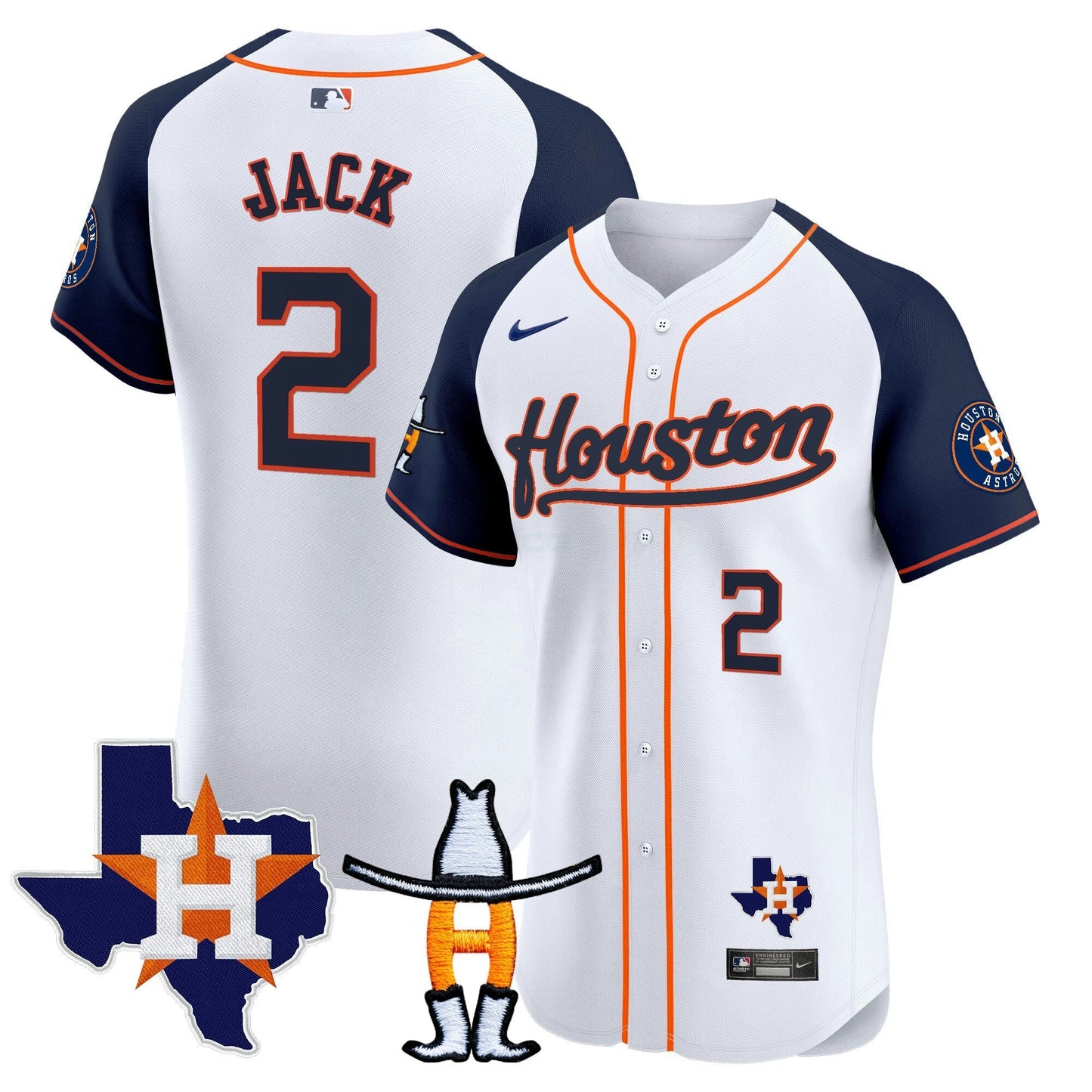 Camisa MLB Men’s Houston Houston Rodeo Patch Vapor Premier Elite Jersey