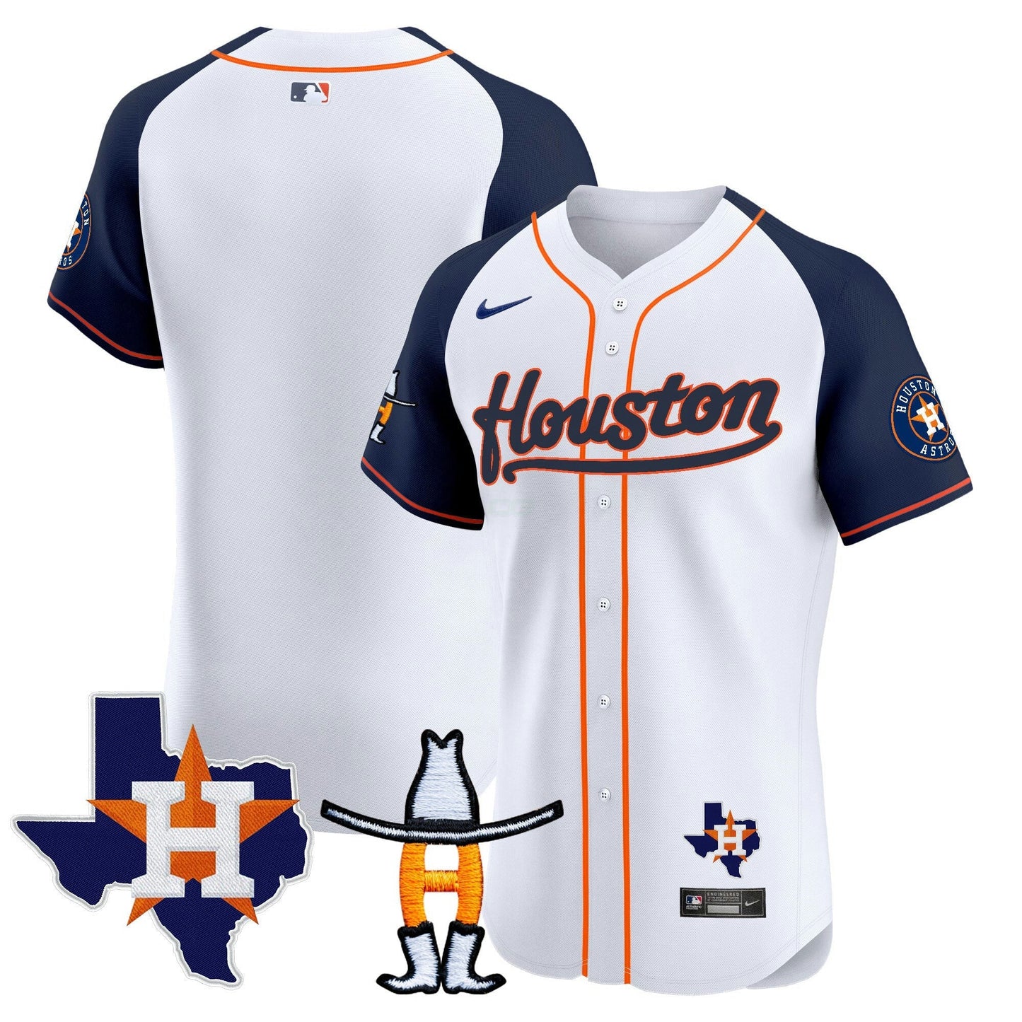 Camisa MLB Men’s Houston Houston Rodeo Patch Vapor Premier Elite Jersey
