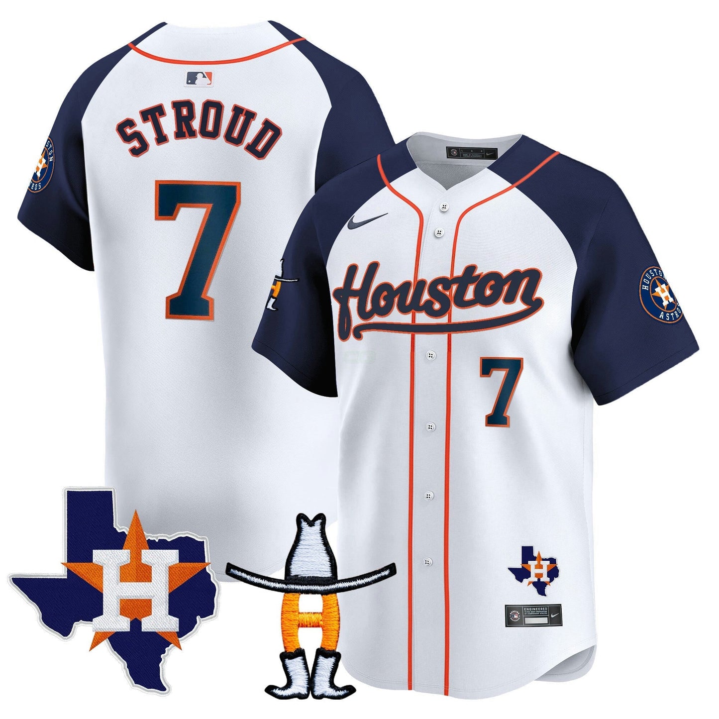 Camisa MLB Men’s Houston Houston Rodeo Patch Vapor Premier Limited Jersey
