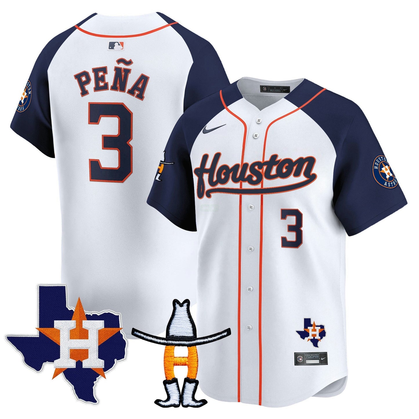 Camisa MLB Men’s Houston Houston Rodeo Patch Vapor Premier Limited Jersey