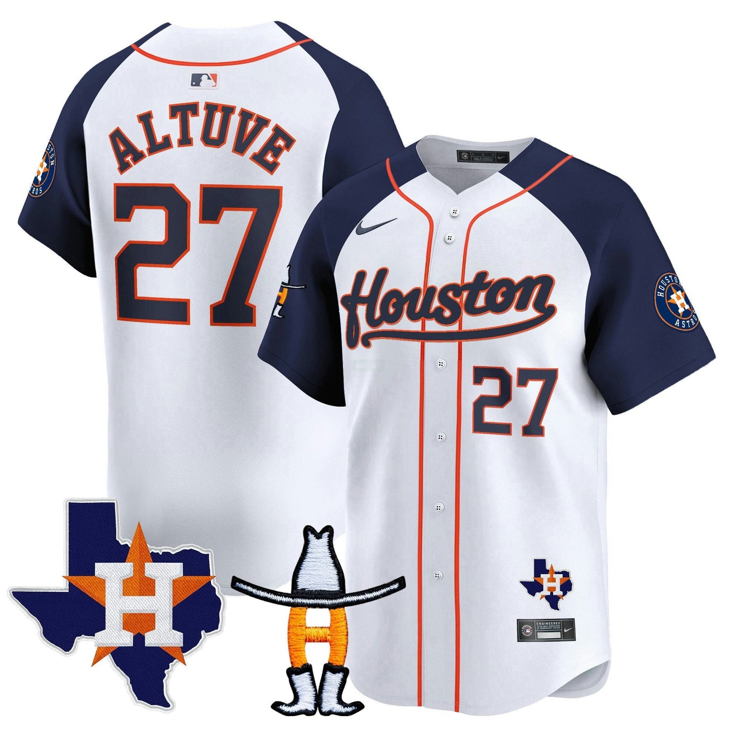 Camisa MLB Men’s Houston Houston Rodeo Patch Vapor Premier Limited Jersey