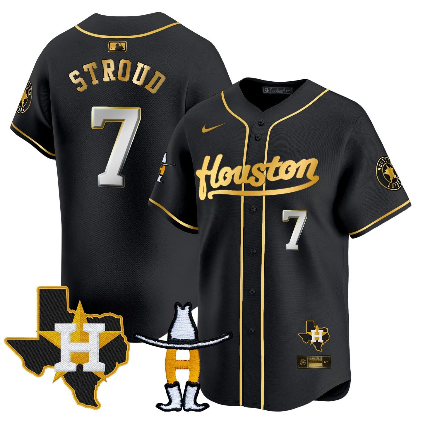 Camisa MLB Men’s Houston Houston Rodeo Patch Vapor Premier Limited Jersey