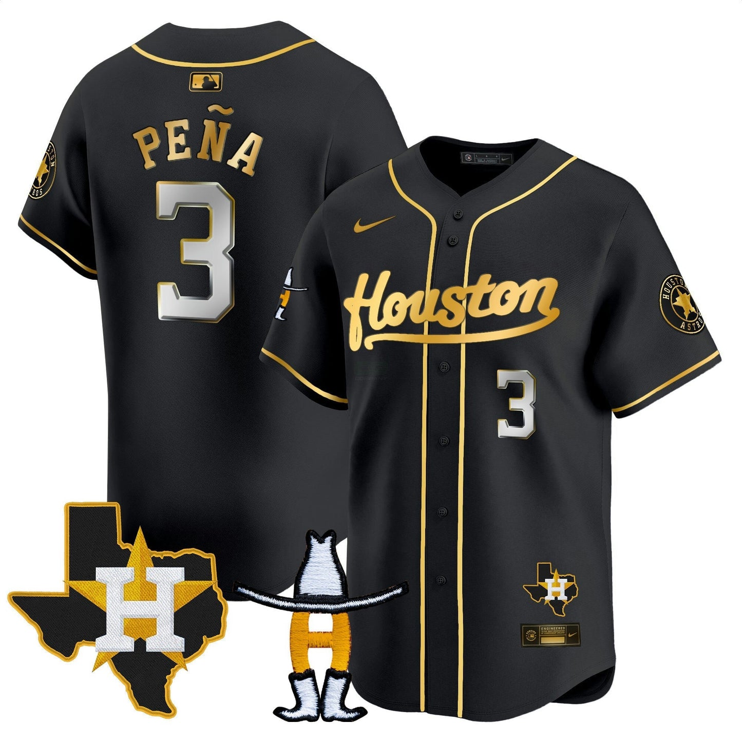 Camisa MLB Men’s Houston Houston Rodeo Patch Vapor Premier Limited Jersey