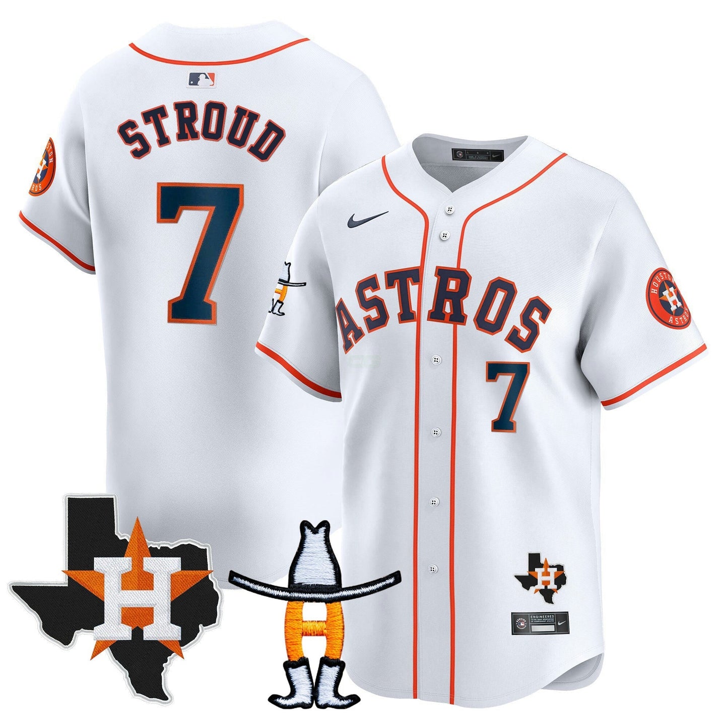 Camisa MLB Men’s Houston Houston Rodeo Patch Vapor Premier Limited Jersey V2