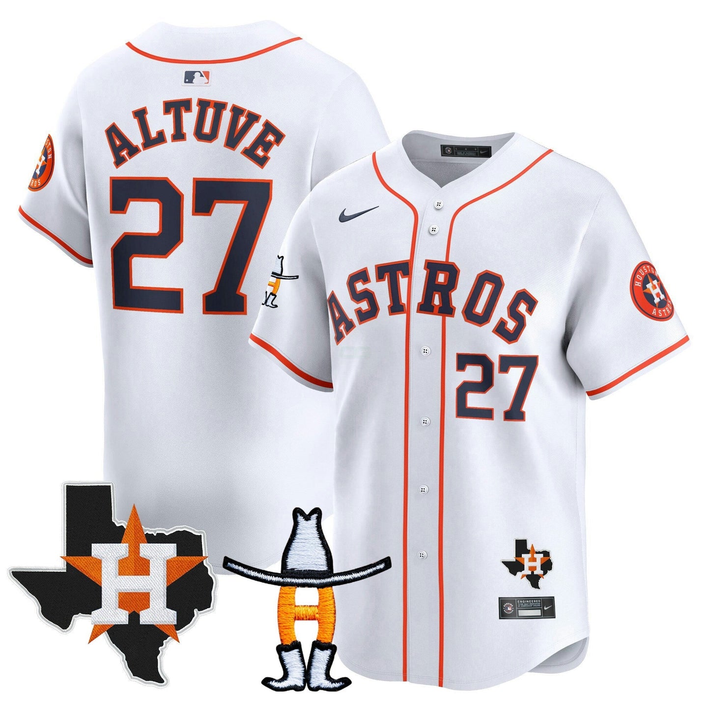 Camisa MLB Men’s Houston Houston Rodeo Patch Vapor Premier Limited Jersey V2