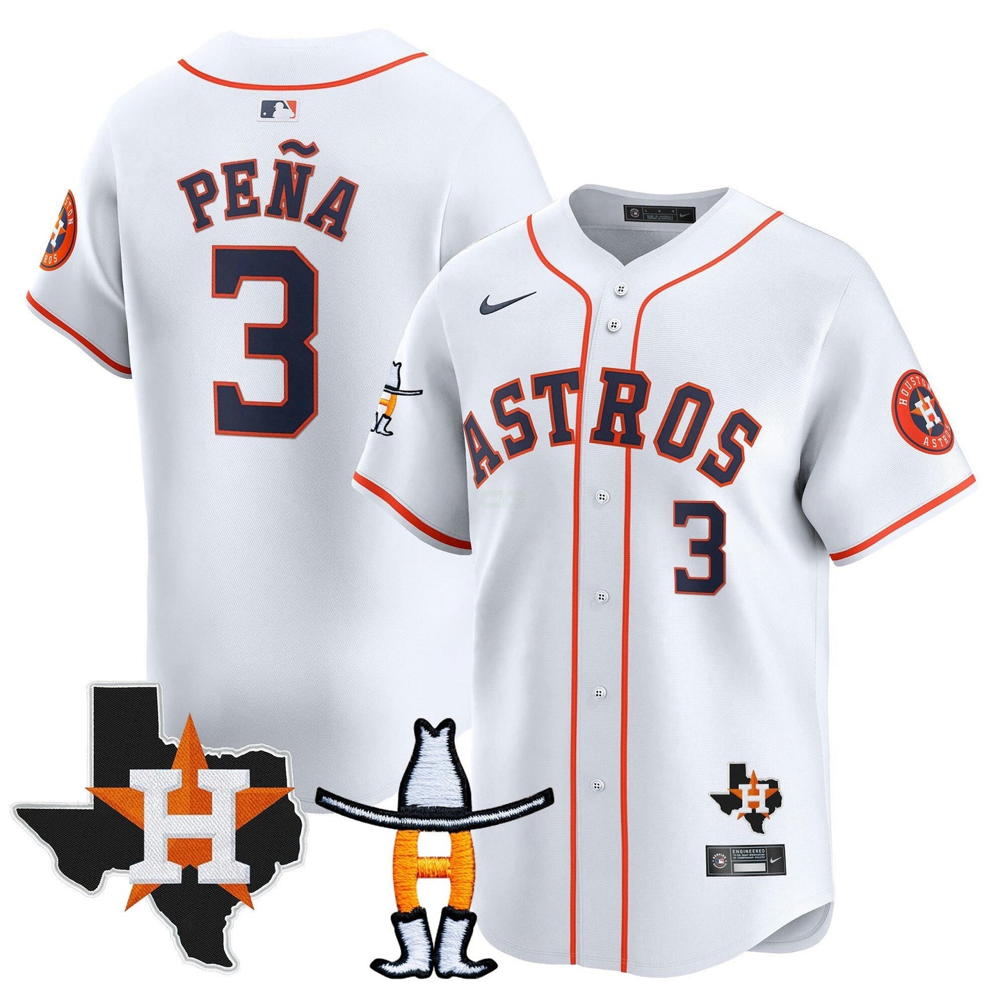 Camisa MLB Men’s Houston Houston Rodeo Patch Vapor Premier Limited Jersey V2