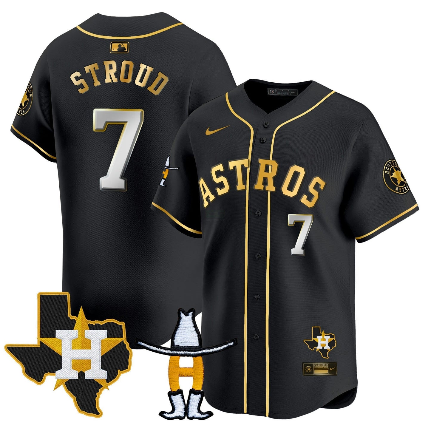 Camisa MLB Men’s Houston Houston Rodeo Patch Vapor Premier Limited Jersey V2