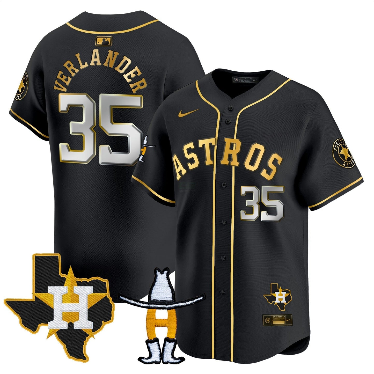 Camisa MLB Men’s Houston Houston Rodeo Patch Vapor Premier Limited Jersey V2