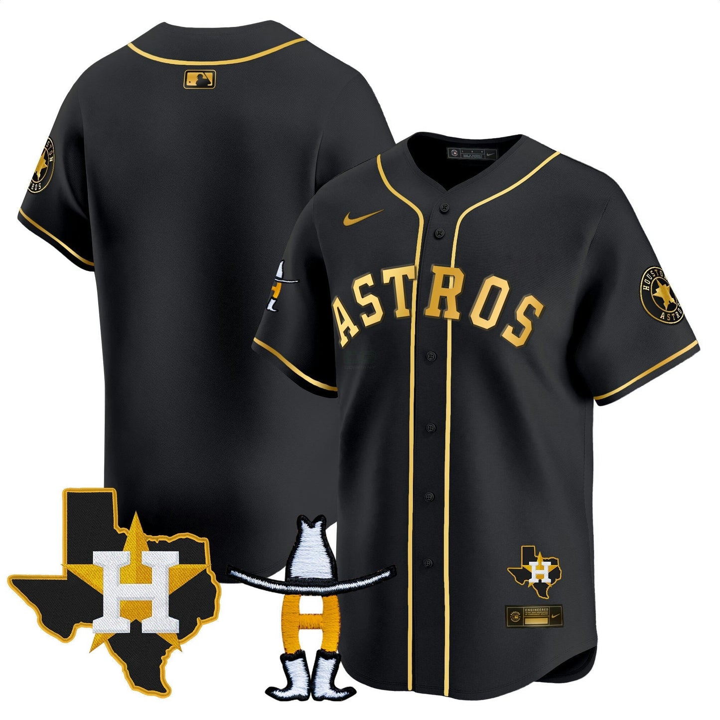 Camisa MLB Men’s Houston Houston Rodeo Patch Vapor Premier Limited Jersey V2