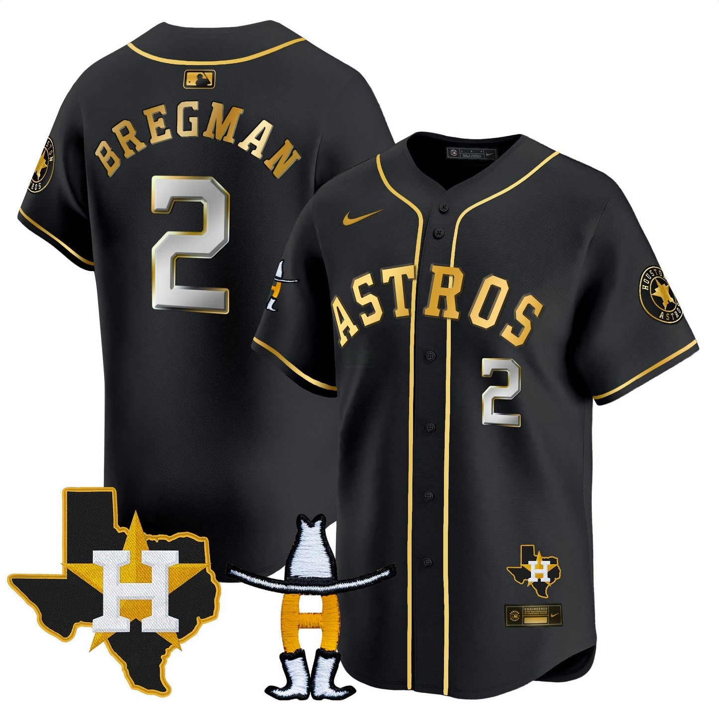 Camisa MLB Men’s Houston Houston Rodeo Patch Vapor Premier Limited Jersey V2