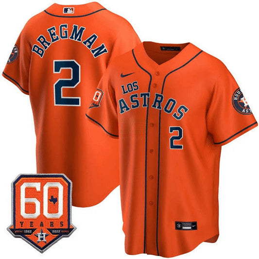 Camisa MLB Men’s Houston – “Los ” Hispanic Heritage 60th Anniversary Patch Jersey