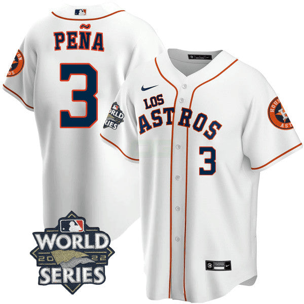 Camisa MLB Men’s Houston – “Los ” Hispanic Heritage World Series Patch Jersey