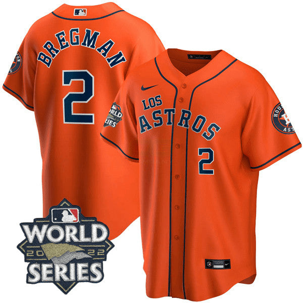Camisa MLB Men’s Houston – “Los ” Hispanic Heritage World Series Patch Jersey