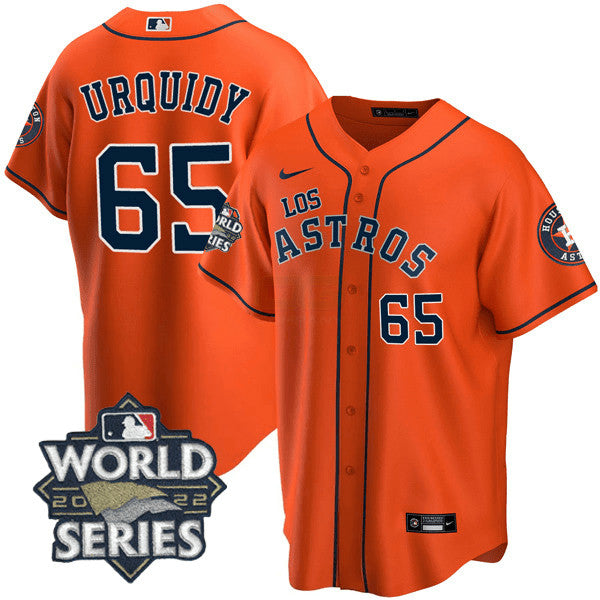 Camisa MLB Men’s Houston – “Los ” Hispanic Heritage World Series Patch Jersey