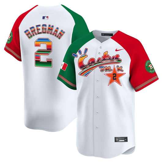 Camisa MLB Men’s Houston Mexico Cactus Jack Vapor Premier Limited Jersey