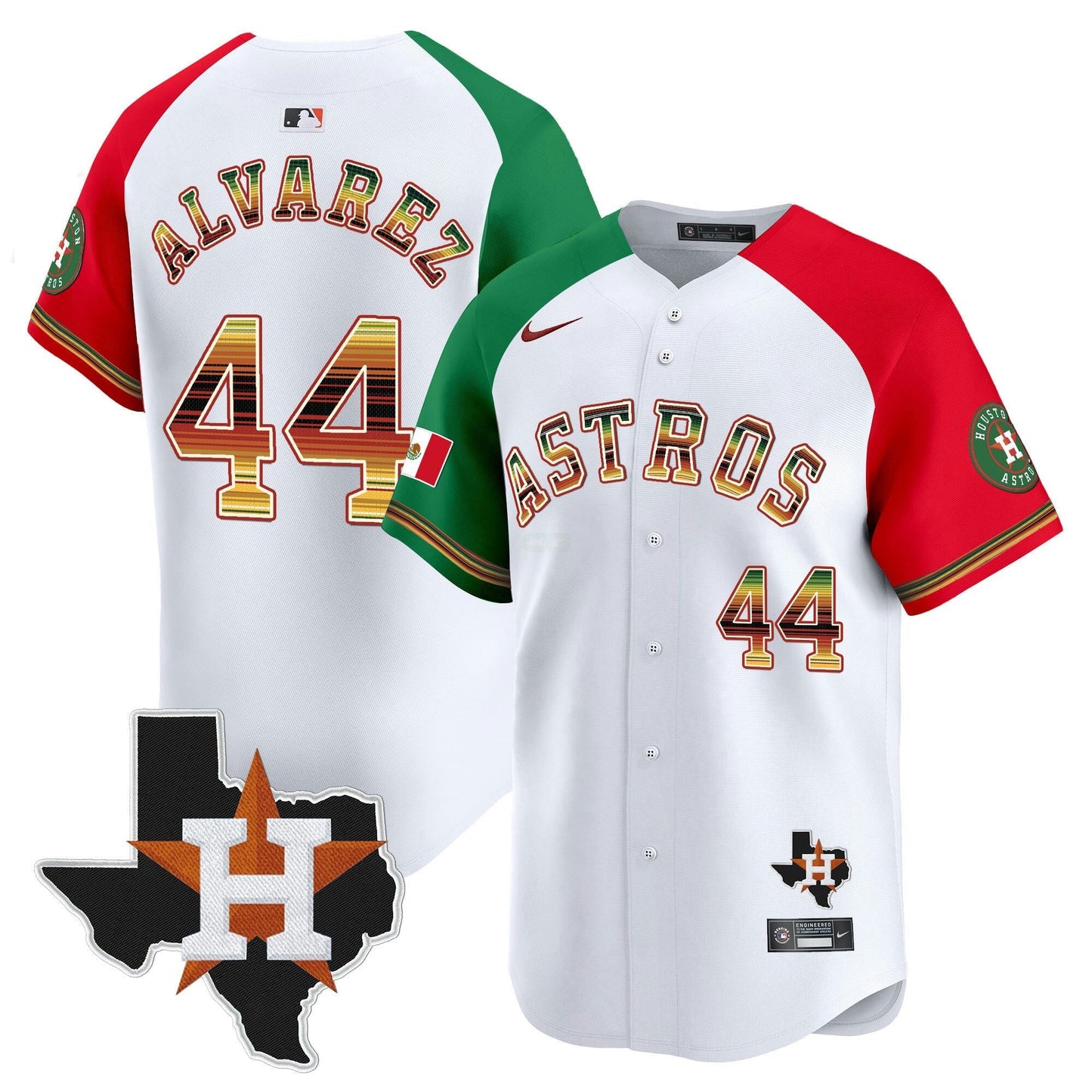 Camisa MLB Men’s Houston Mexico Traditional Style Vapor Premier Limited Jersey