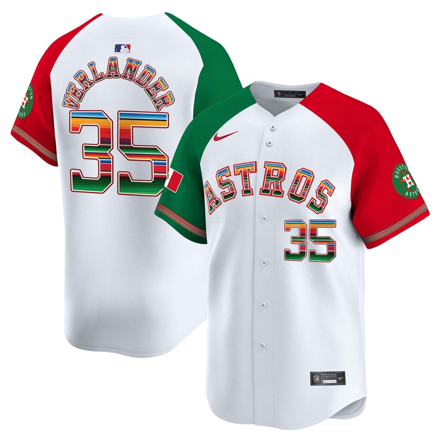Camisa MLB Men’s Houston Mexico Vapor Premier Limited Jersey