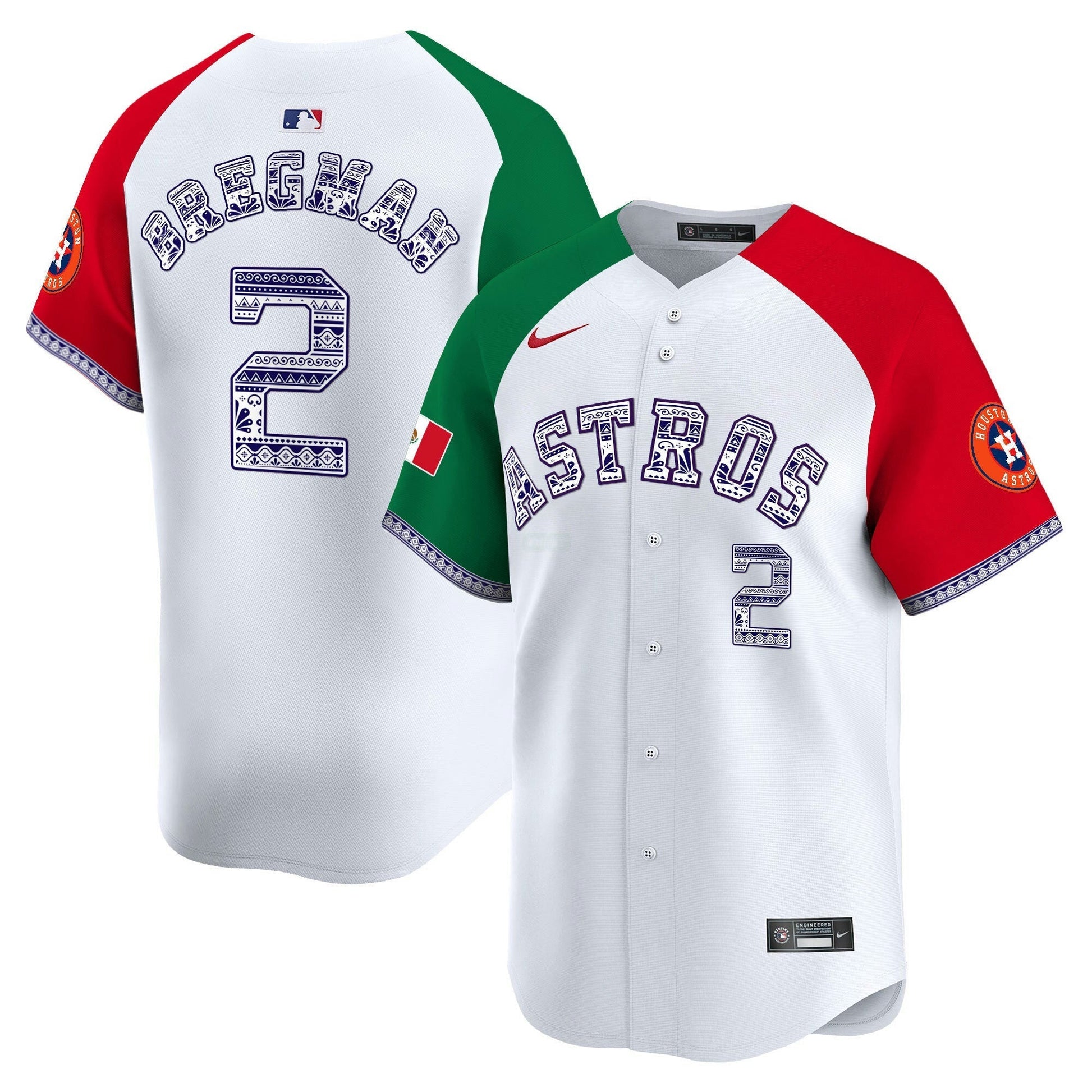 Camisa MLB Men’s Houston Mexico Vapor Premier Limited Jersey V2